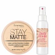 Rimmel Stay Matte Pressed Powder and Setting Spray Bundle