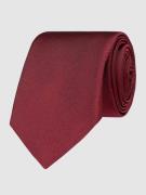 Blick Krawatte aus Seide in unifarbenem Design (7 cm) in Bordeaux, Grö...