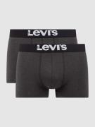Levi's® Trunks mit Logo-Bund im 2er-Pack in Anthrazit Melange, Größe S