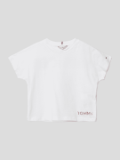 Tommy Hilfiger Teens T-Shirt mit Brand-Schriftzügen in Weiss, Größe 16...