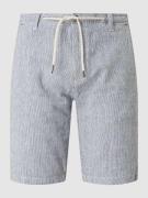 Colours & Sons Shorts aus Baumwoll-Leinen-Mix in Blau, Größe S