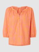 BETTY & CO WHITE Blusenshirt aus Baumwolle in Neon Orange, Größe 36