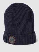 JOOP! Collection Beanie mit Label-Patch Modell 'Francis' in Marine, Gr...