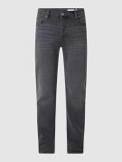 REVIEW Jeans mit Label-Patch in Mittelgrau, Größe 32/30