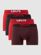 Levi's® Trunks mit Stretch-Anteil im 4er-Pack in Rot, Größe S