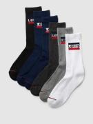 Levi's® Socken mit Label-Detail im 6er-Pack in Mittelgrau Melange, Grö...