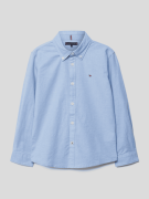 Tommy Hilfiger Kids Hemd mit Button-Down-Kragen in Bleu, Größe 92