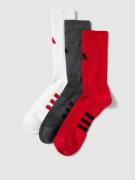 ADIDAS SPORTSWEAR Socken mit Label-Details im 3er-Pack in Dunkelrot, G...