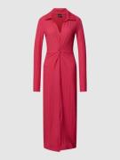 Gina Tricot Blusenkleid mit Strukturmuster in Pink, Größe S
