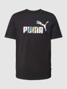 PUMA PERFORMANCE T-Shirt mit Label-Print Modell 'LOVE IS LOVE' in Blac...