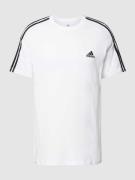 ADIDAS SPORTSWEAR T-Shirt mit Label-Stitching in Weiss, Größe L