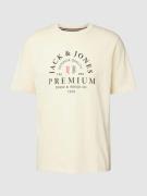 Jack & Jones Premium T-Shirt mit Label-Print Modell 'WILL' in Hellgelb...