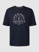 Jack & Jones Premium T-Shirt mit Label-Print Modell 'WILL' in Marine, ...