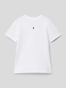 Polo Ralph Lauren Kids T-Shirt mit Label-Stitching in Weiss, Größe 116