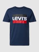 Levi's® T-Shirt mit Label-Print in Marine, Größe XS