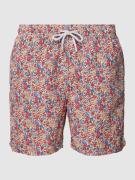 MC2 Saint Barth Badehose mit Allover-Muster Modell 'GUSTAVIA' in Rot, ...