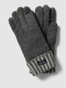 EEM Handschuhe mit Label-Detail in Anthrazit, Größe S