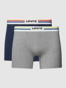 Levi's® Boxershorts mit Label-Bund im 2er-Pack in Marine, Größe S