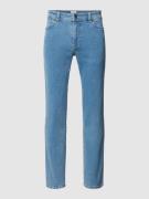 MCNEAL Slim Fit Jeans mit Knopf- und Reißverschluss in Hellblau Melang...