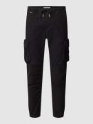 REVIEW Cargo Sweatpants in Black, Größe M