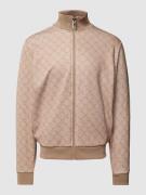 JOOP! Collection Sweatjacke mit Allover-Muster Modell 'Tayfon' in Beig...