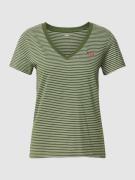 Levi's® T-Shirt mit Streifenmuster Modell 'ANNALISE' in Schilf, Größe ...