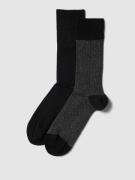 Christian Berg Men Socken im 2er-Pack mit Label-Detail in Black, Größe...