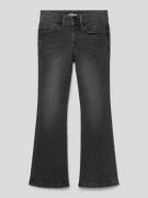s.Oliver RED LABEL Flared Jeans im 5-Pocket-Design in Black, Größe 98
