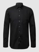 OLYMP Level Five Slim Fit Businesshemd aus Popeline in Black, Größe 38