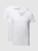 MCNEAL T-Shirt aus Baumwolle im 2er-Pack in Weiss, Größe L
