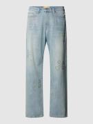 REVIEW Jeans mit Ziersteinbesatz in Hellblau, Größe 29