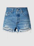 Levi's® Jeansshorts im Used-Look Modell '501 ORIGINAL' in Jeansblau, G...