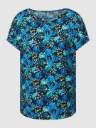 Christian Berg Woman T-Shirt mit floralem Allover-Muster in Dunkelblau...
