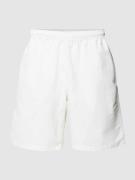 REVIEW Shorts mit elastischem Bund in Weiss, Größe L
