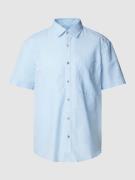 MCNEAL Freizeithemd aus Baumwolle mit Brusttasche in Bleu, Größe S