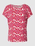 Christian Berg Woman T-Shirt mit grafischem Allover-Muster in Pink, Gr...