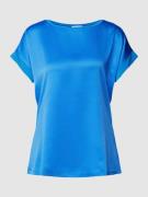 Christian Berg Woman T-Shirt in Satin-Optik in Blau, Größe 40