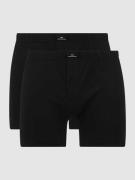 Götzburg Wäsche Boxershorts aus Jersey im 2er-Pack in Black, Größe L