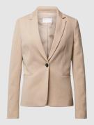 Jake*s Collection Blazer mit unifarbenem Design und Zweiwege-Reißversc...