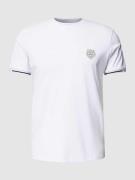 Antony Morato T-Shirt mit Motiv-Patch und Kontraststreifen in Offwhite...