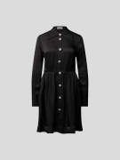 Custommade Blusenkleid mit Umlegekragen in Black, Größe XS