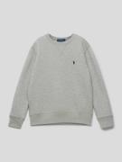 Polo Ralph Lauren Teens Sweatshirt in Melange-Optik mit Label-Stitchin...