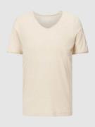 MCNEAL T-Shirt in melierter Optik in Beige, Größe S