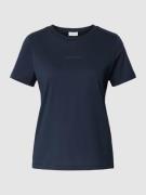 comma Casual Identity T-Shirt mit Rundhalsausschnitt in Marine, Größe ...