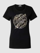 Liu Jo White T-Shirt mit Label-Motiv-Print in Black, Größe XS