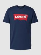 Levi's® T-Shirt mit Logo-Print in Blau, Größe S
