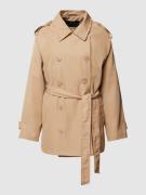 WITHBLACK Trenchcoat mit Umlegekragen in Camel, Größe L