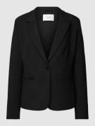 YAS Blazer mit Leistentaschen Modell 'BELLA' in Black, Größe M