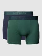 Levi's® Boxershorts mit elastischem Label-Bund im 2er-Pack in Petrol, ...