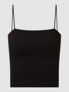 Gina Tricot Top mit Karree-Ausschnitt im 2er-Pack in Black, Größe XL